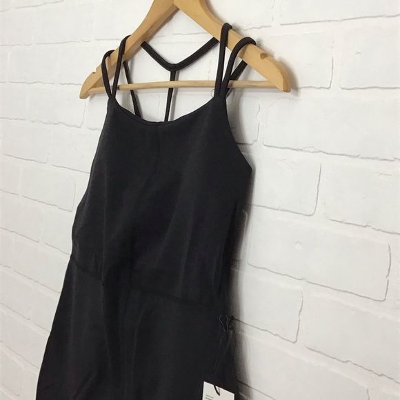 Sport light self bra tank top black soft gym training yoga running summer Large - Picture 3 of 14